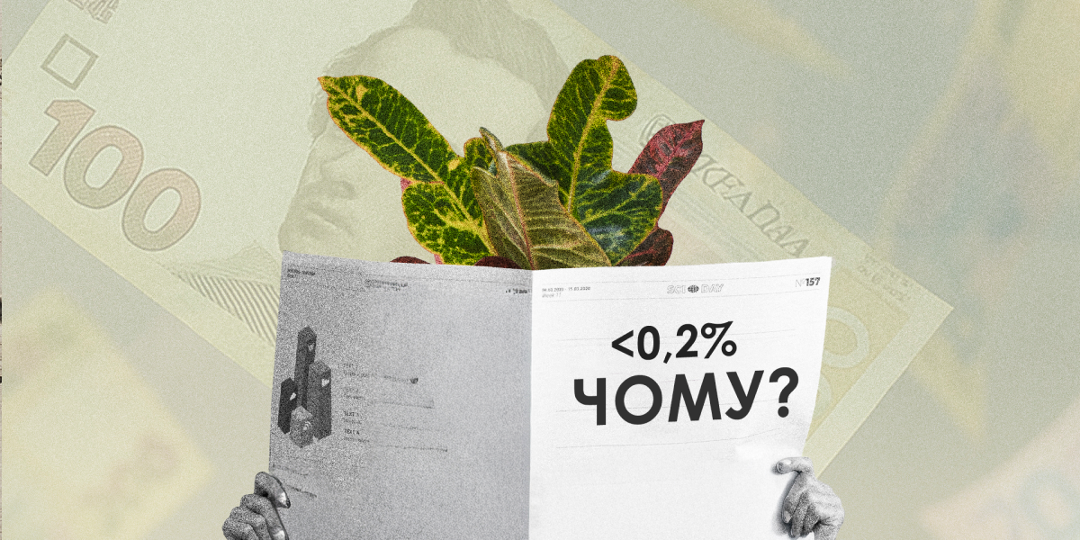 Why did less than 0.2% of the 29,000 Ukrainian grants go toward environmental protection?