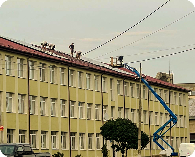 General view of the school